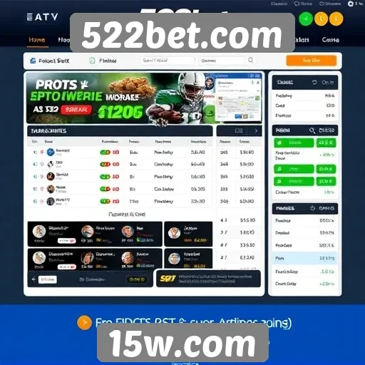 Novas funcionalidades do site 522bet.com